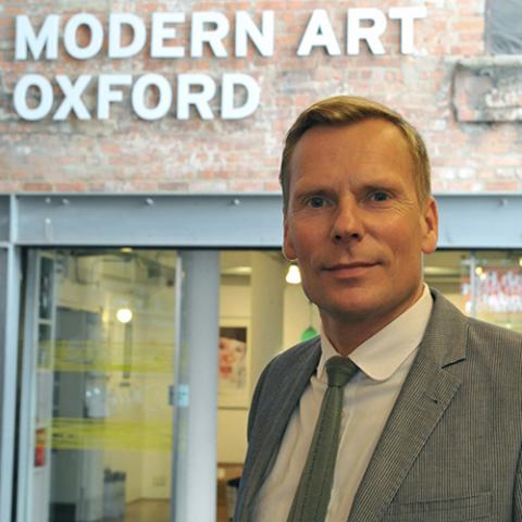 Paul Hobson Paul Hobson stood outside Modern Art Oxford