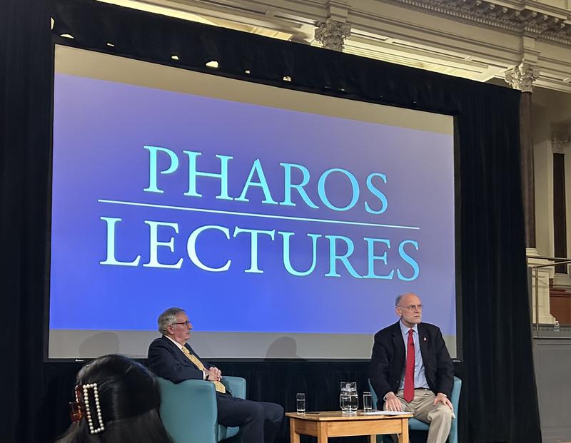 John Gray in the Sheldonian Theatre, Pharos Lecture 2023 John Gray in the Sheldonian Theatre, Pharos Lecture 2023