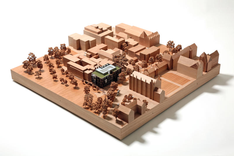 Beecroft Building model - Credit: Jack Hobhouse and the University of Oxford A model of the area, with the Beecroft Building highlighted
