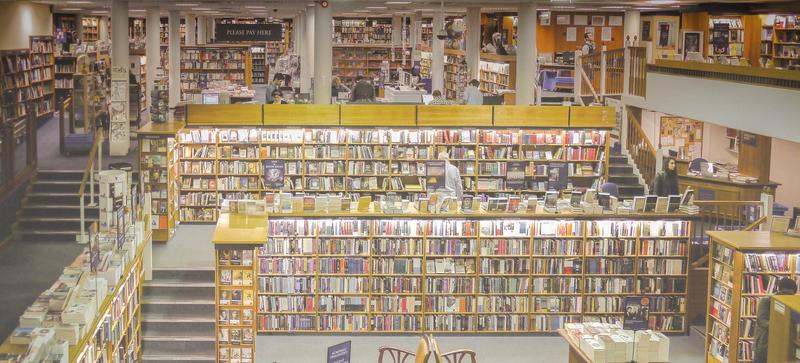 The interior of Blackwells book shop