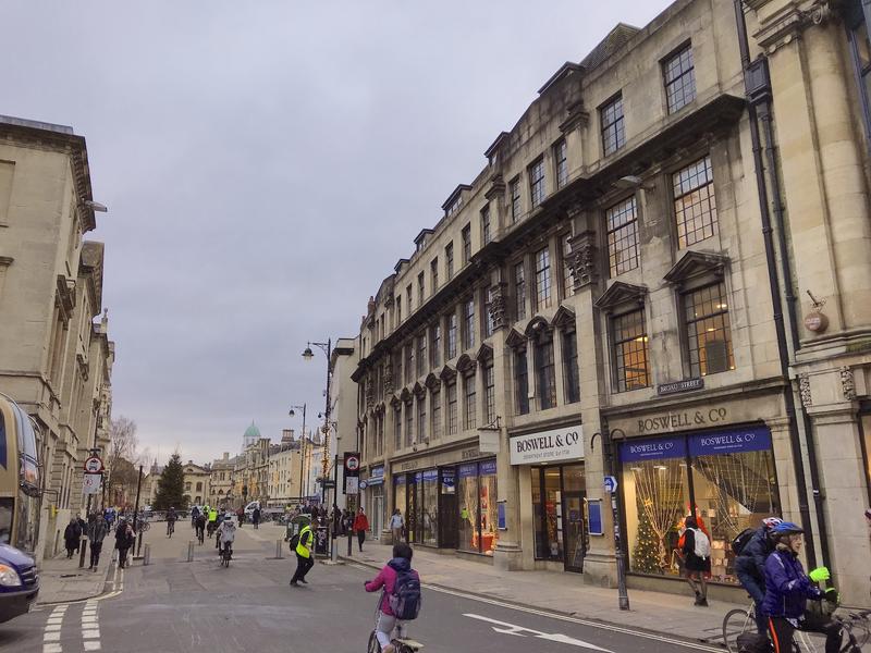 Boswells A view up Broad Street in Oxford, with Boswells department store prominent on the right of the picture