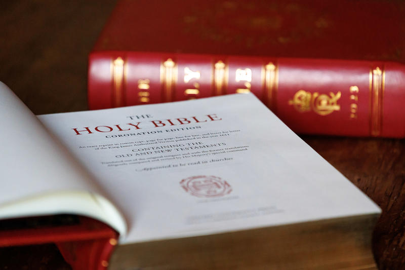 Close up, Oxford's Coronation Bible