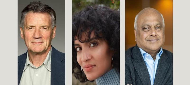 Sir Michael Palin, Anoushka Shankar and Professor Salim Yusuf