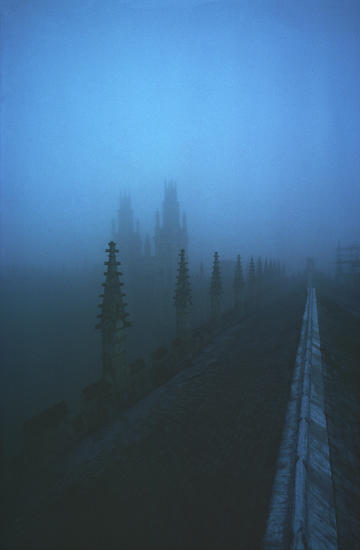 Misty Blue sky over All Souls 