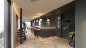 The roof top bar at The Store, the hotel that used to be Boswells